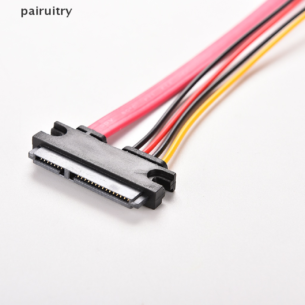 Kabel Data SATA HDD Power Combo Extend Extension PRT 12inch Male to Female7+15Pin