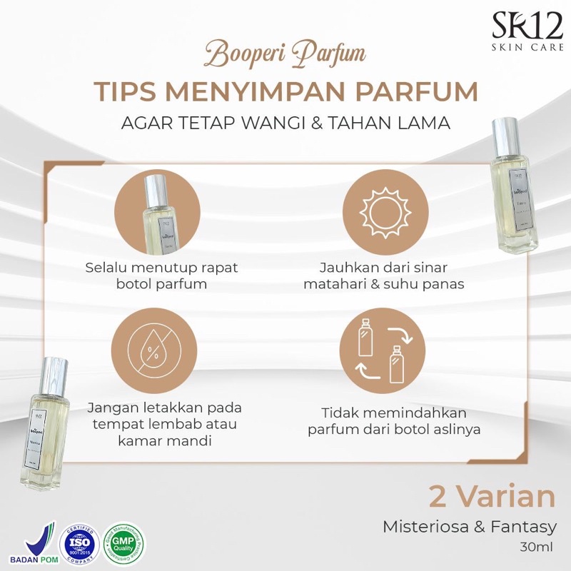 Parfum SR12 Booperi Parfume 30 ML Parfum Pria Wanita Tahan Lama Eau De Parfume EDP