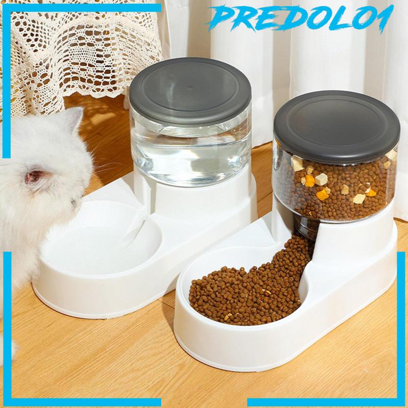 [Predolo1] Tempat Makan Hewan Peliharaan Otomatis Waterer Kucing Anjing Piring Minum Air Mancur Nonslip Base