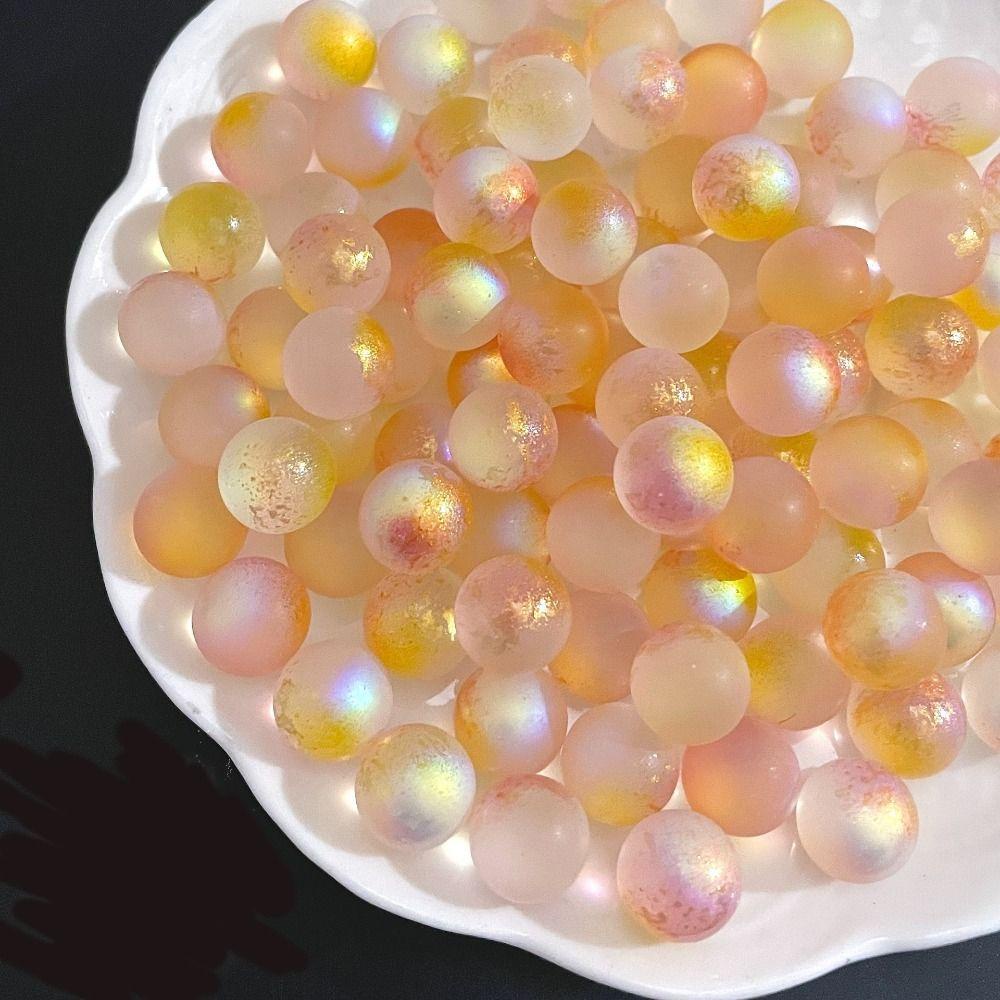 Nickolas1 Bola Kelereng Kaca 10pcs Anak Charms Colorful Glass Dekorasi Rumah DIY Handmade Bahan Fish Tank Vas Decor