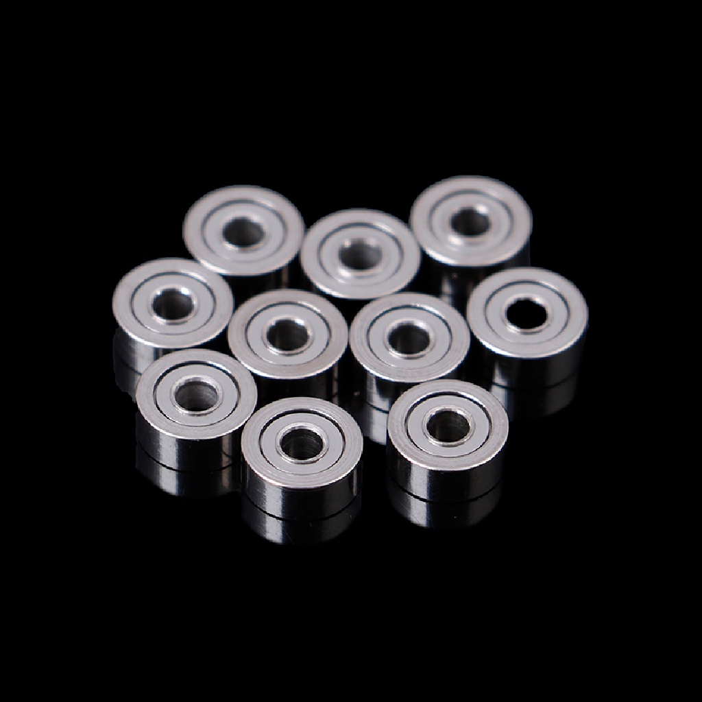 [lightoverflow2] 10pcs MR62ZZ (2x6x2.5mm) metal Terlindung Presisi Bola Bearing mini Bearing [ID]