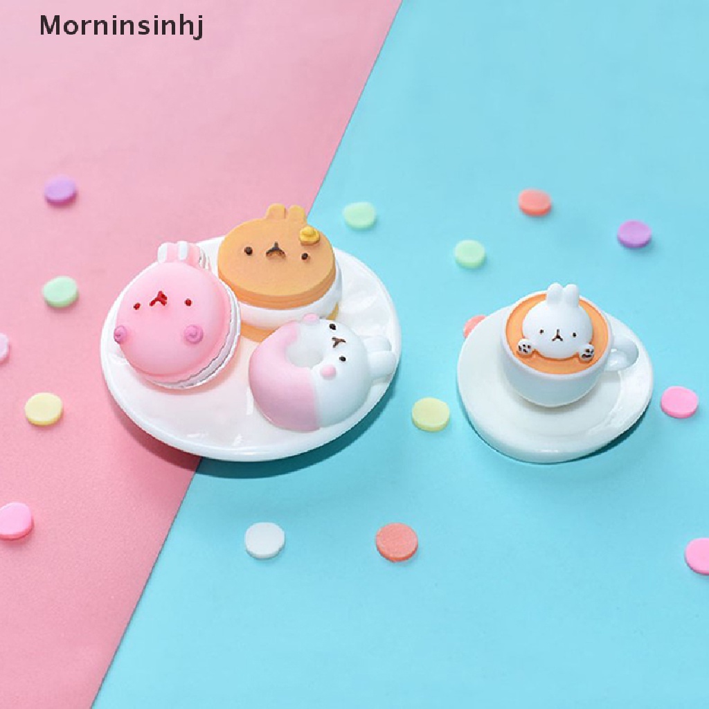 Mornin 10xsimulasi Hiasan Cabochon Resin Dessert Kartun 3D Untuk Scrapbooking id