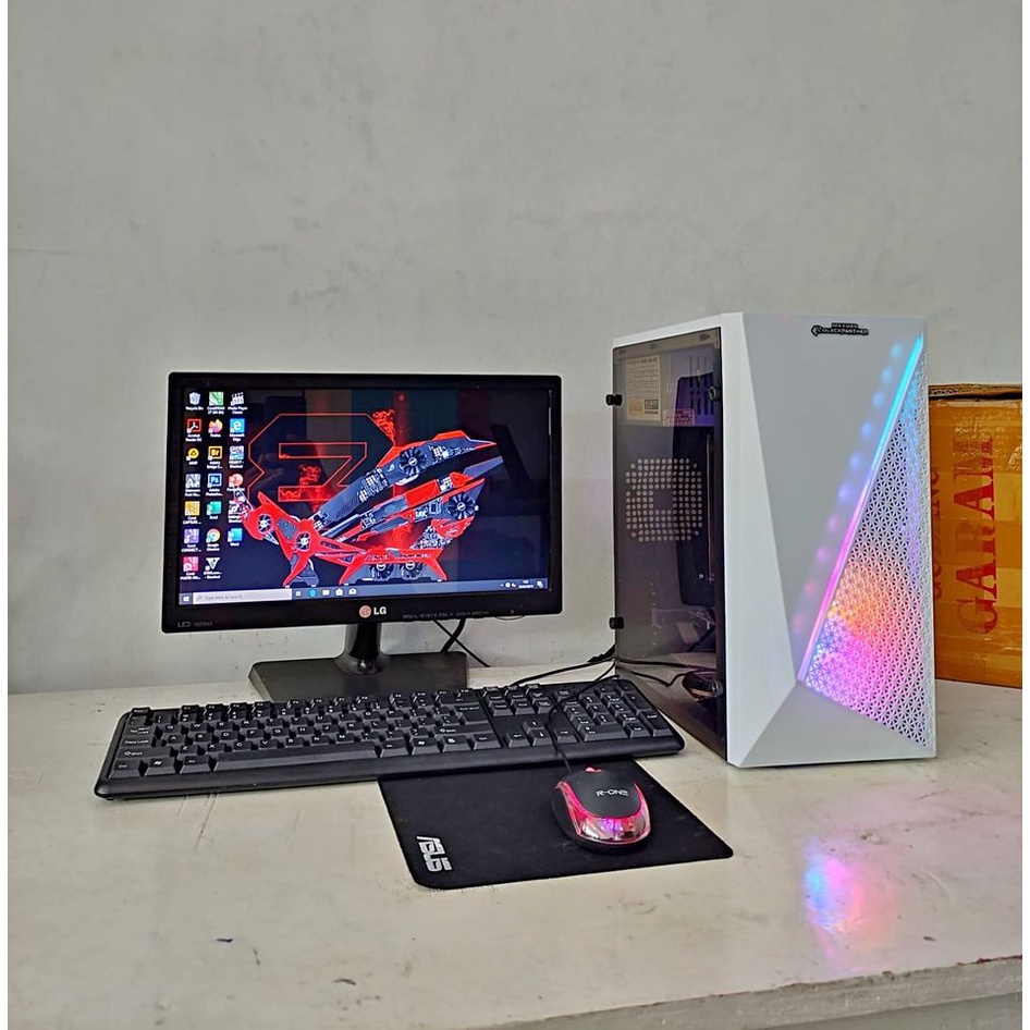 Komputer Gaming Murah GameMAX Core i3 + Monitor 16 Fullset