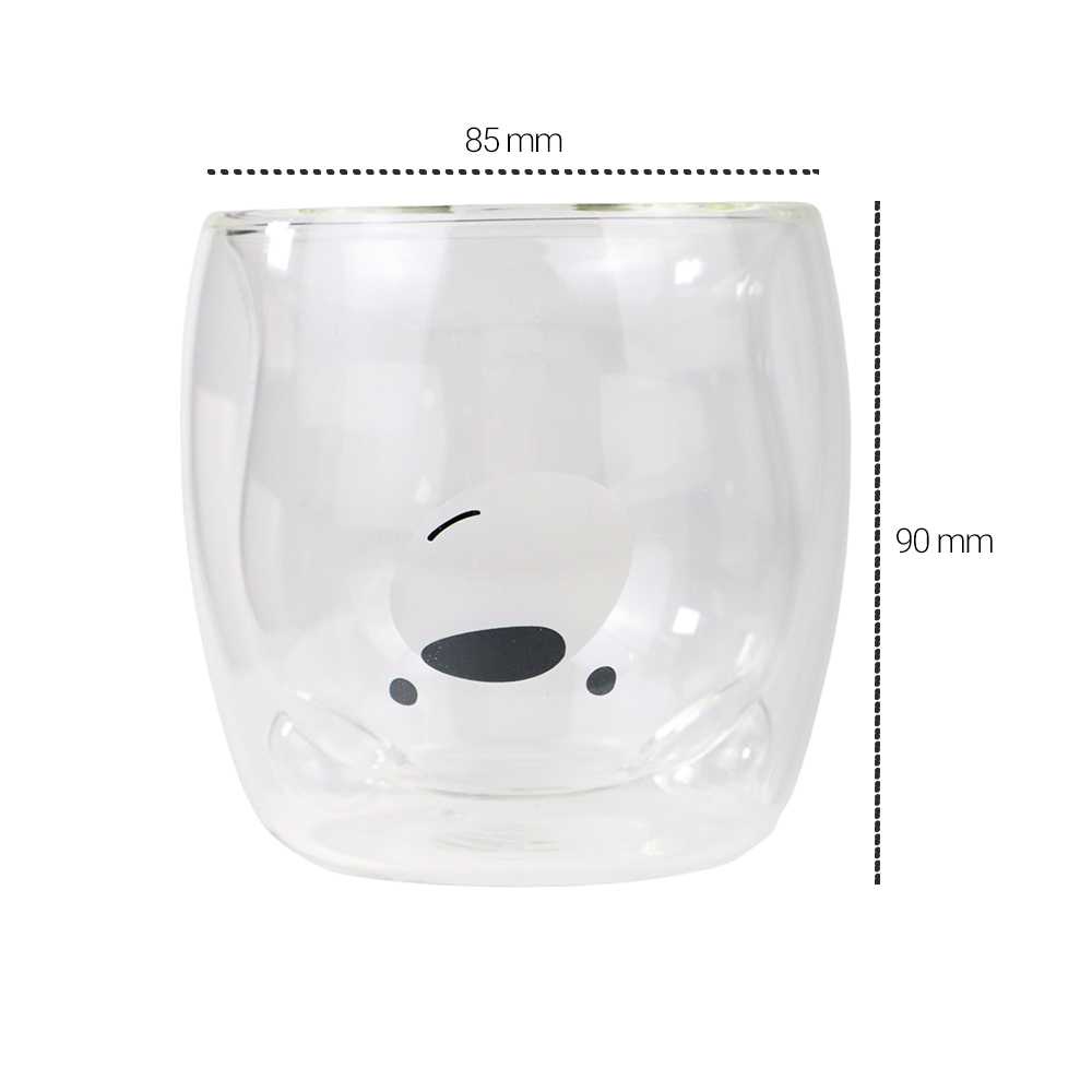 (BISA COD) FTIHSHP SIBAOLU Gelas Mug Animal Double Wall Glass - C8784