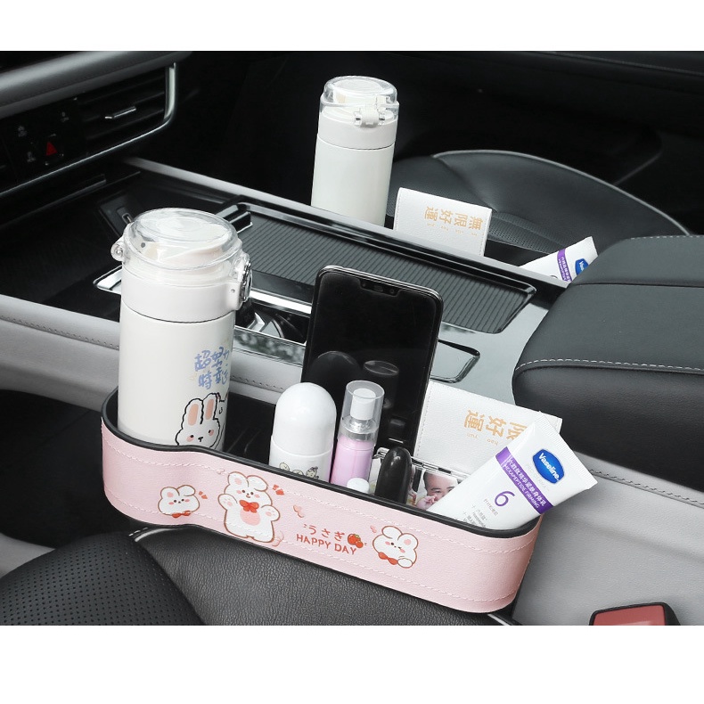 Kotak Penyimpanan slot Lucu Kartun Mobil. Car creative armrest box storage box, Kotak Penyimpanan Dijahit interior