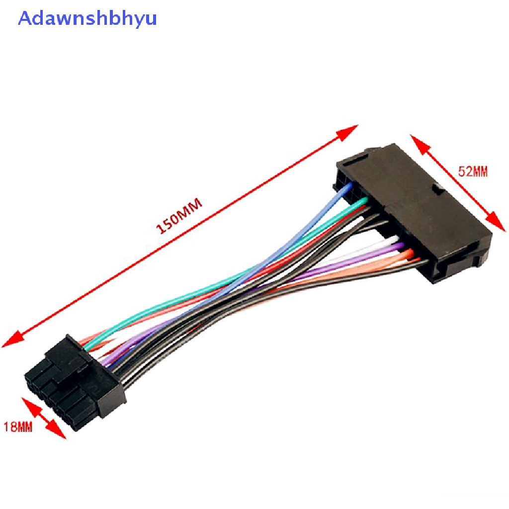 Adhyu 1pcs 24pin Ke 12pin PSU Main Power Supply ATX Adaptor Kabel Untuk Lenovo IBM ID