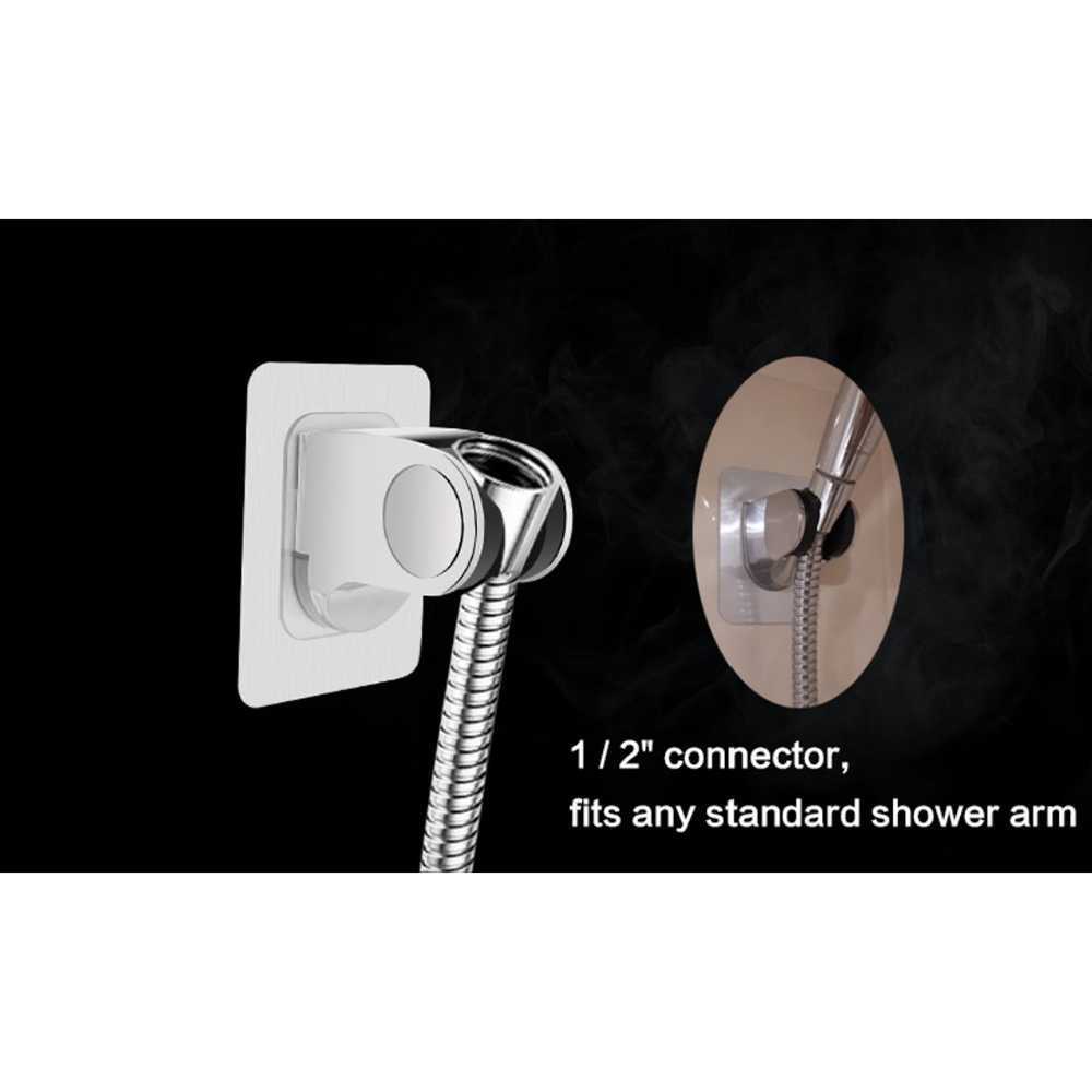 (BISA COD) FTIHSHP BShower Penyangga Kepala Shower Hose Holder Drill Free Selang 1/2 Inch - BR-230