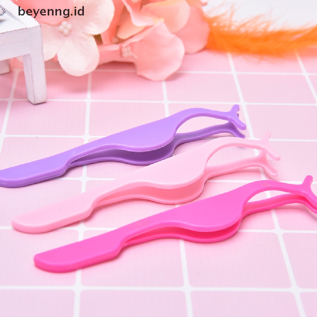 Beyen Plastic Eyelashes Extension Auxiliary Clamp Clips Eye Lash Makeup Tools ID