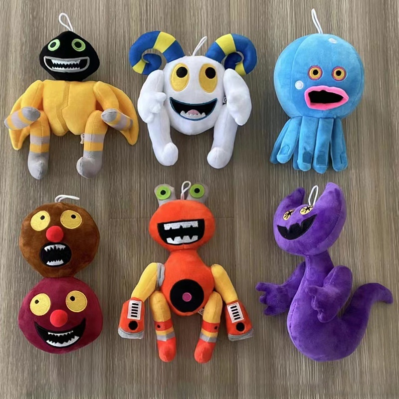 Kawaii Peluches My Singing Monsters Wubbox Plush Toy Cartoon Game Plush Toys Boneka Lembut Horror Game Pintu Boneka Mewah Untuk Anak