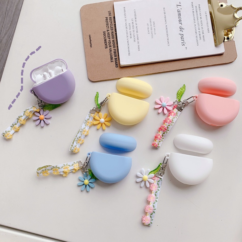 Untuk huawei freebuds 5i Case Bunga Warna-Warni earphone Case freebuds 5i Lucu Silikon hearphone Pelindung Case