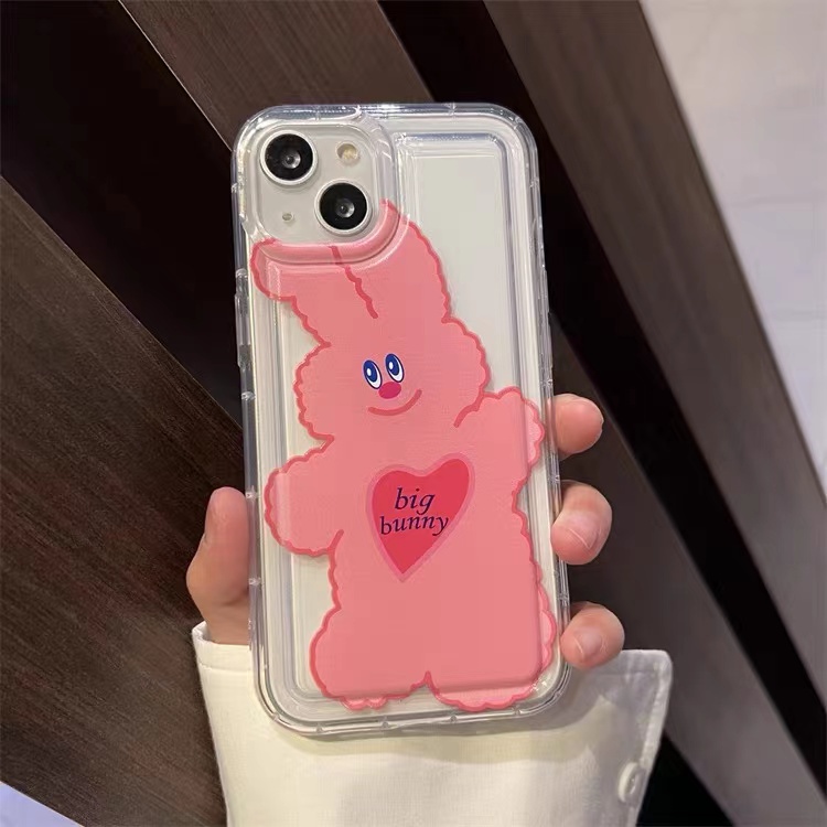 IPHONE Soft Phone Case Kompatibel Untuk Iphone14 13 11 12 Pro XS Max X Xr7 +8 Plus Casing Lucu Transparan TPU Silikon Shockproof Cover