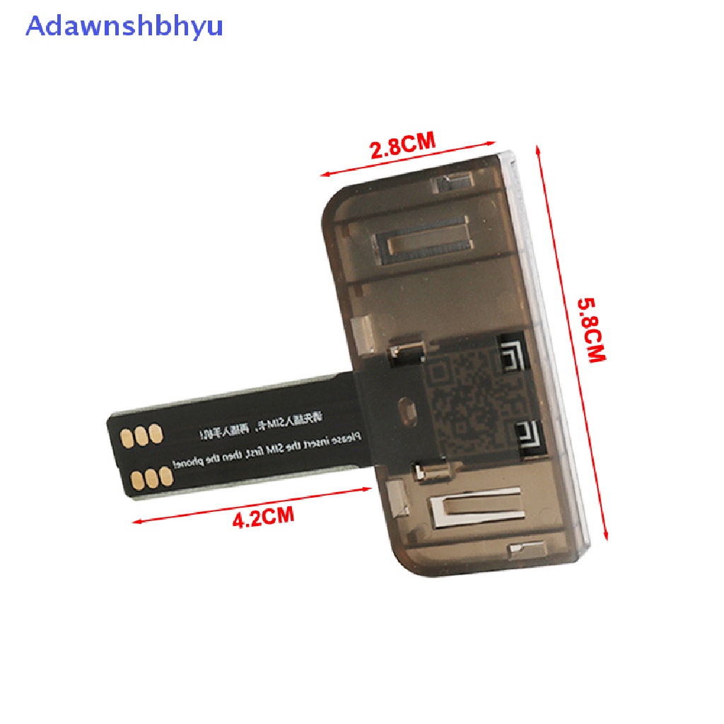 Adhyu Adaptor SIM Card Reader SIM Kartu Mini SIM Nano Untuk Hp Android (Plug And Play) ID