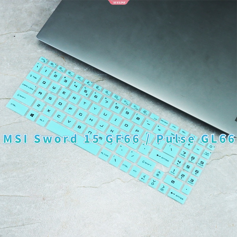 Casing Keyboard Laptop 15,6-inci Shell Silikon Tahan Air Baru Cocok Untuk MSI Sword 15 GF66/Pulse GL66 Casing Pelindung [ZXL]