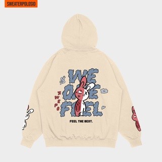 SWEPO Hoodie Jumper We One Feel M-XXL (Pria & Wanita) - LATTE,M