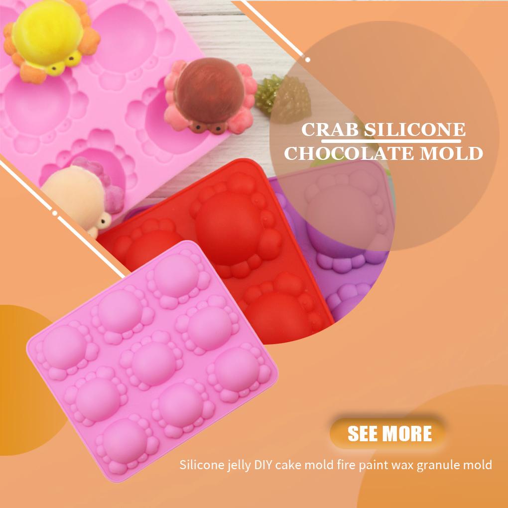 Kartun Silicone Tray Sabun Fondant Kue 9-rongga Cetakan Coklat Alat Permen Puding Hewan Perakitan Sendiri Baking Tool