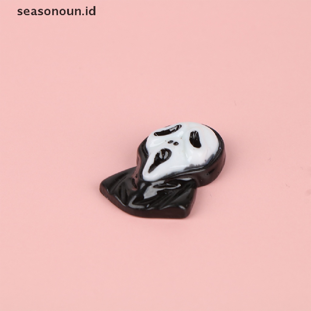 Seasonoun 2pcs Halloween Hantu Labu Kerangka Ponsel Case Dekorasi Aksesoris Rambut.