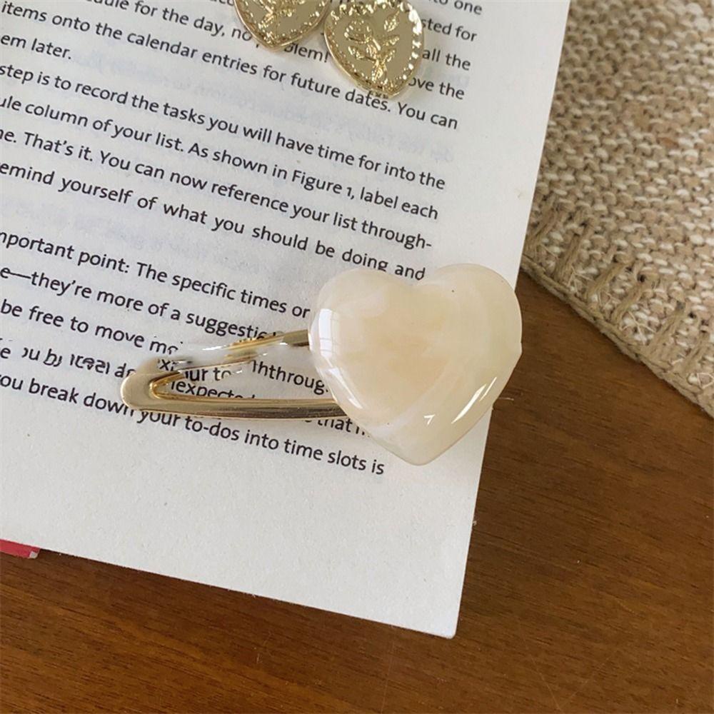 Agustina Jepit Rambut Cinta Hati Imut Manis Muticolor Hiasan Kepala Berongga Untuk Wanita Hair Barrettes