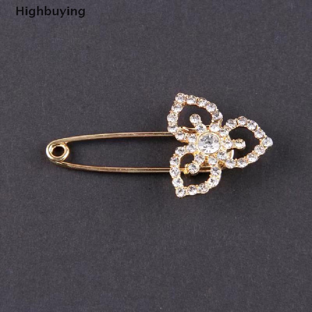 Hbid Ikatan Simpul Pin Alloy Leher Pin Cardigan Anti Slip Penutup Pinggang Berlian Imitasi Mutiara Bros Recomend Panas Kualitas Bagus Glory