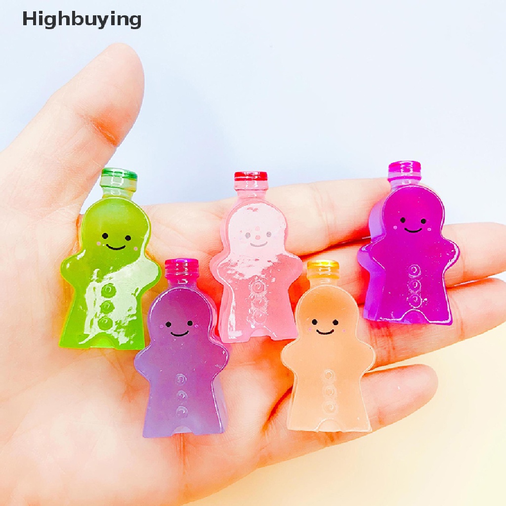 Hbid 2pcs Luminous Miniatur Gingerbread Man Angka Ornamen Lanskap Mikro Kartun Bercahaya Dalam Gelap Mainan Boneka Glory