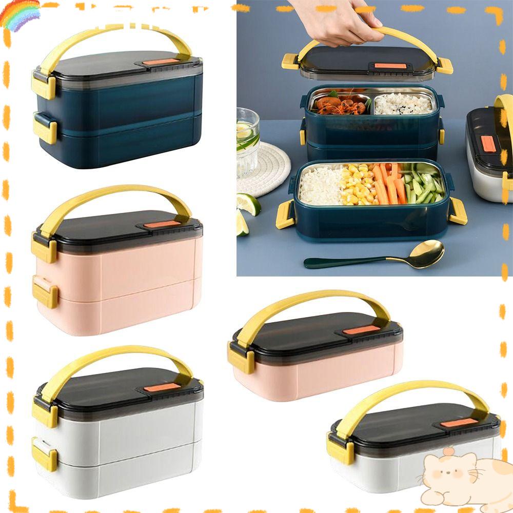 Solighter Lunch Box Microwave Siswa Pekerja Kantor Wadah Bekal Anti Bocor