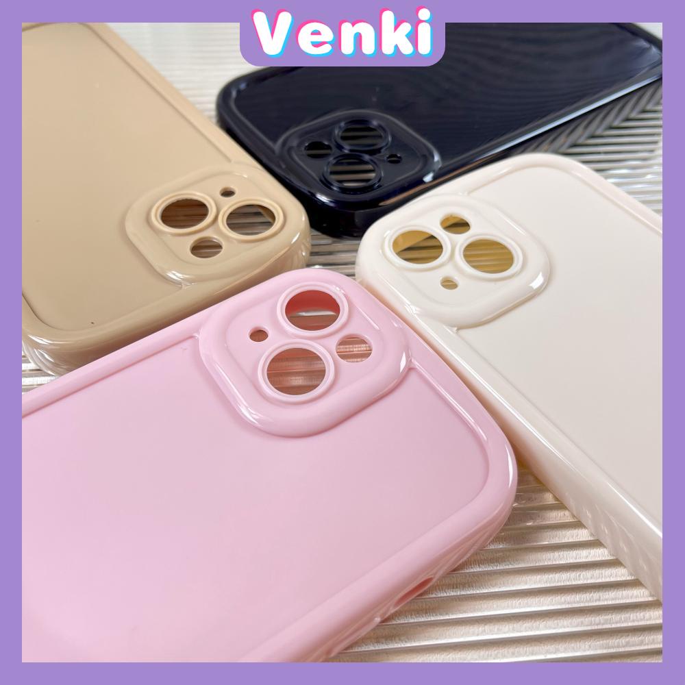 Case iPhone 11 Pro Max TPU Soft Simple Case Glossy Bubble Case Pink White Brown Black Camera Protection Shockproof For iPhone 14 13 12 11 Plus Pro Max 7 Plus X XR