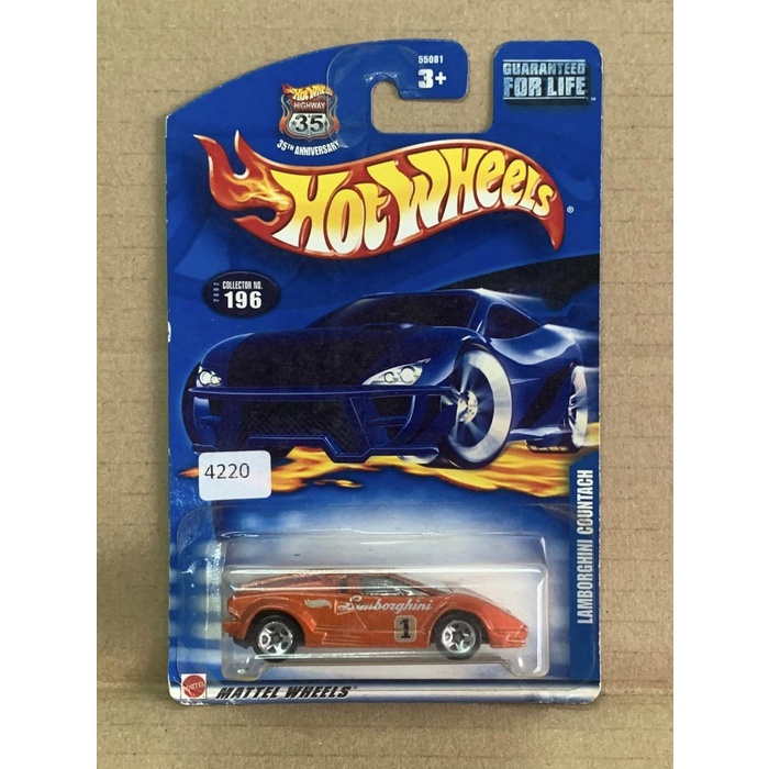 Hotwheels Lamborghini Countach Orange 2002