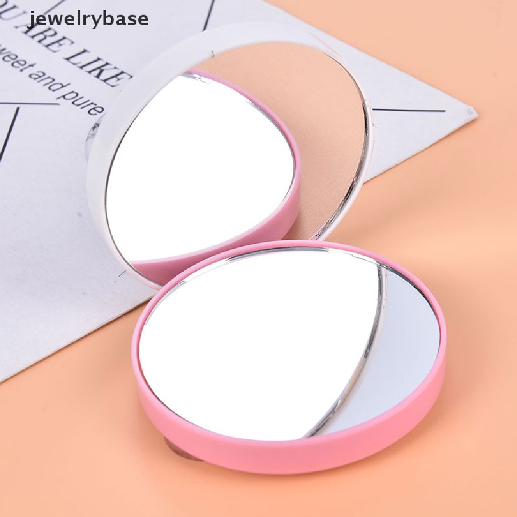 [jewelrybase] Cermin Bulat Kosmetik Pembesar Makeup Portable 5X 10X Dengan Dua Suction Cup Boutique