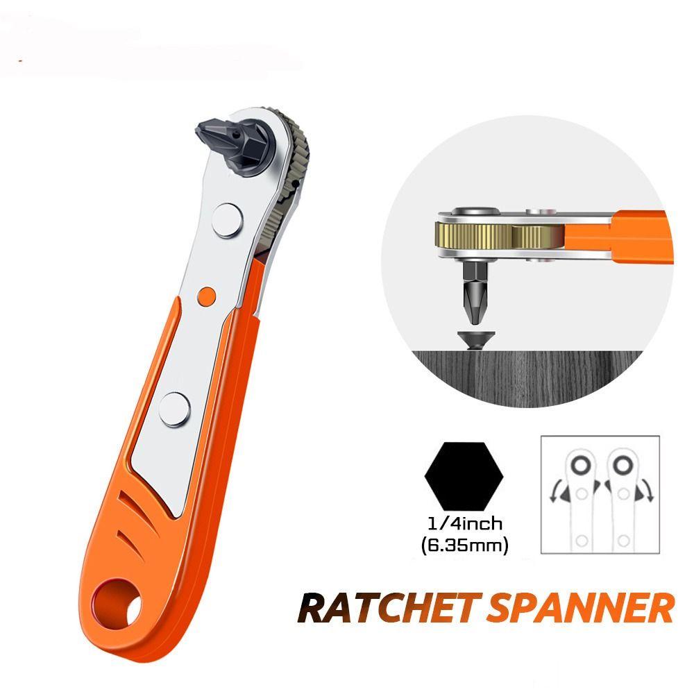Populer Hexagon Ratchet Spanner Household Socket Tools Mata Bor Kunci Pas Perbaikan