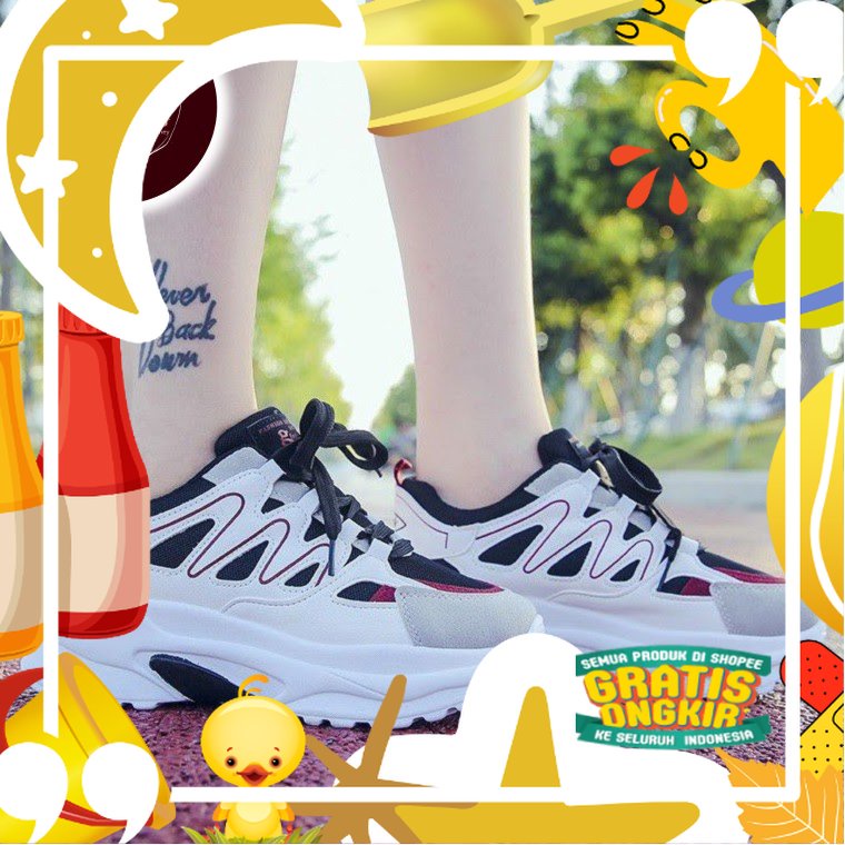 sepatu wanita sepatu sneakers wanita sepatu olahraga wanita sepatu cewek sepatu korean style sepatu 