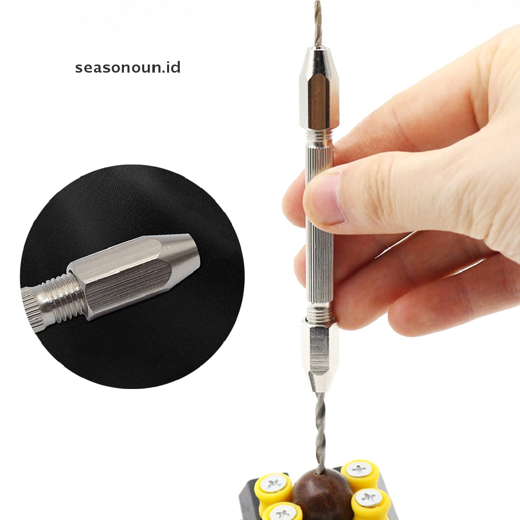 Seasonoun Swivel Pin Vice Untuk Mata Bor Tangan Chuck Jewelry Watch Repair Tools 0.-0.3mm.