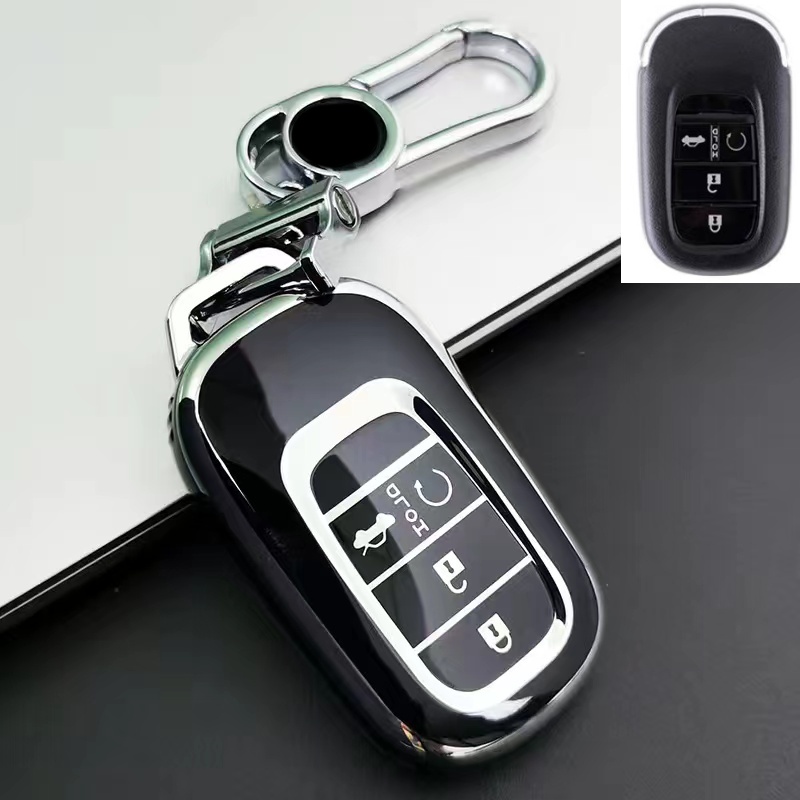 Untuk Honda All-New City/CRV/Accord/Civic 2016-2021 Keyless Remote Kunci Mobil Silikon FULL Cover Casing