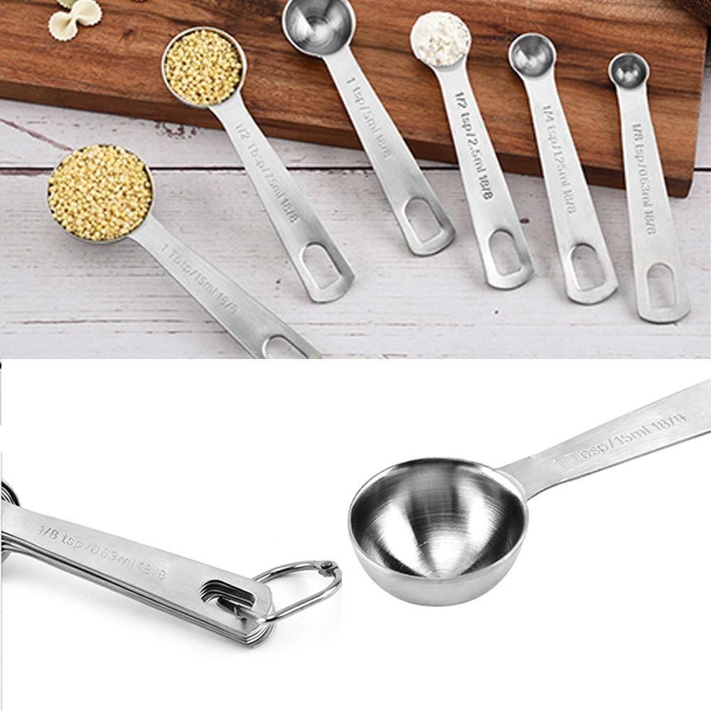 Solighter Sendok Takar Set Food-grade Perlengkapan Baking Alat Dapur Serbaguna Graduated Measuring Spoon