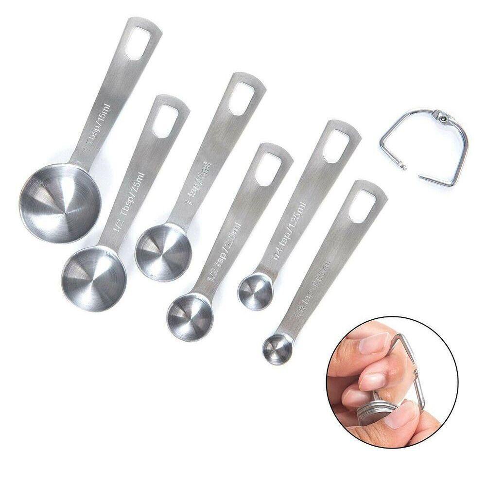 Solighter Sendok Takar Set Food-grade Perlengkapan Baking Alat Dapur Serbaguna Graduated Measuring Spoon