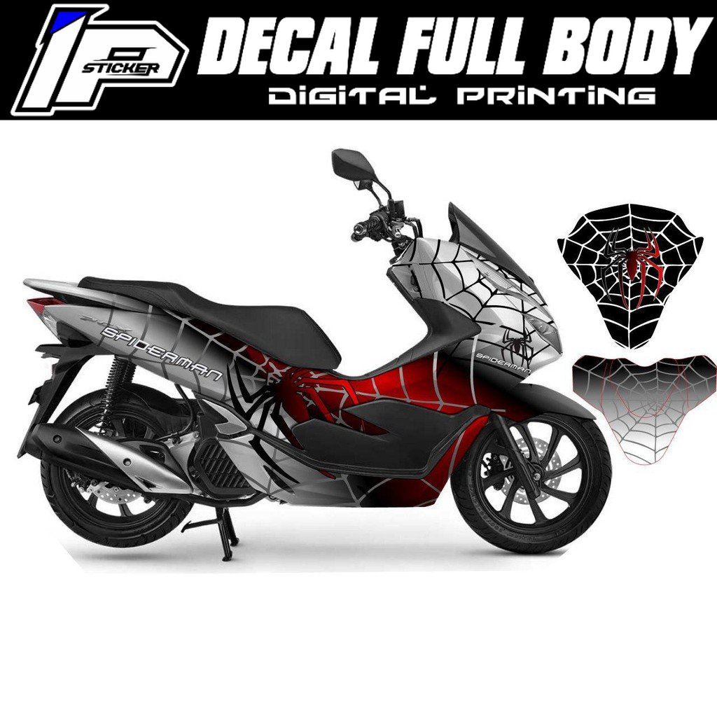 Decal Sticker - Dekal Stiker full body PCX desain 026 spiderman