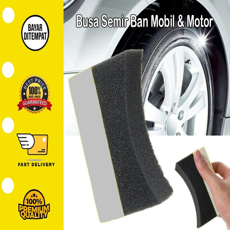 BUSA SEMIR BAN APLIKATOR TYRE DRESSING APPLICATOR PAD SPONGE FOAM WAX POLISHING SPON MOBIL MOTOR