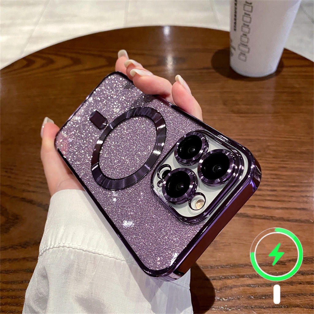 Pelindung Kamera Mewah Lensa case iPhone 14 Pro Max case Iphone13 12 Pro Max Case14 plus Promax magnetic metal premium Sepenuhnya Tertutup Perlindungan shockproof soft back cover