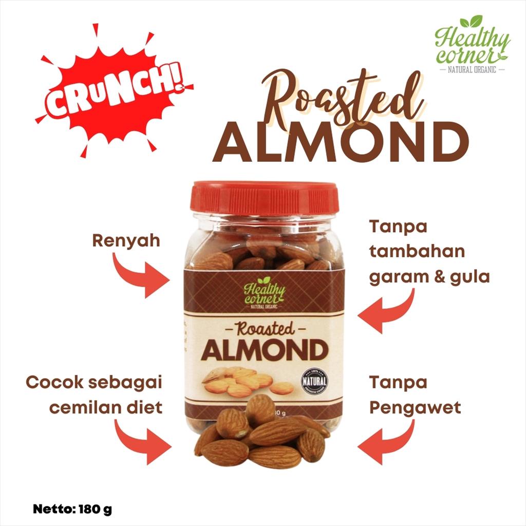 

Roasted Almond ( Kacang Almon Panggang Tanpa Gula Garam ) - 180 gr