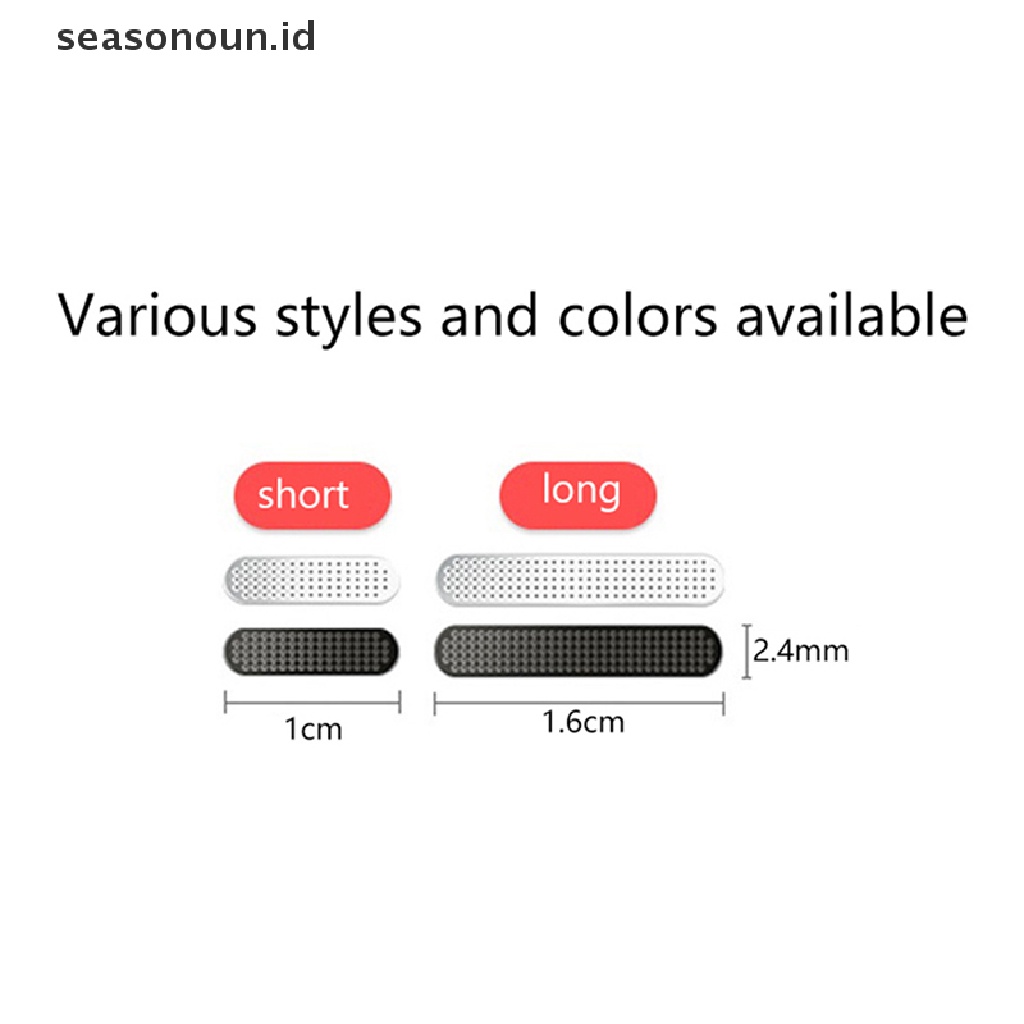 Seasonoun 4Pcs Jaring Penutup Pelindung Speaker Telepon1/1.6cm Perekat Stiker Debu Dustproof.