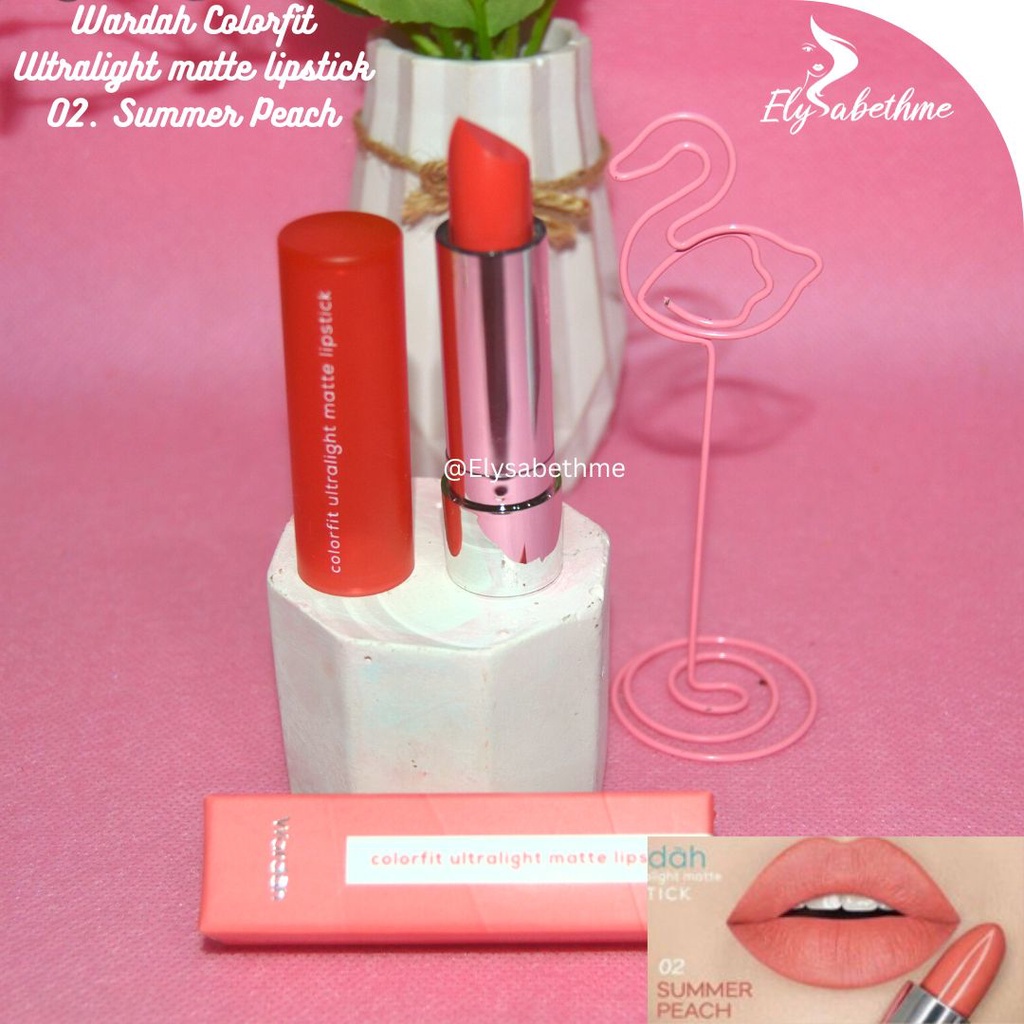 ✿ELYSABETHME✿ 🅆 🄰 🅁 🄳 🄰 🄷 Wardah Lipstik Ultralight korea untuk warna bibir ombre hasil natural lipcream mattee kosmetik halal