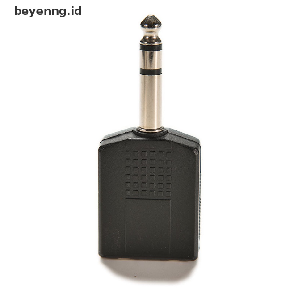 Beyen New 1/4&quot; Stereo Plug Adapter to 2-way 6.35mm Stereo Jack Headphone Y Splitter ID