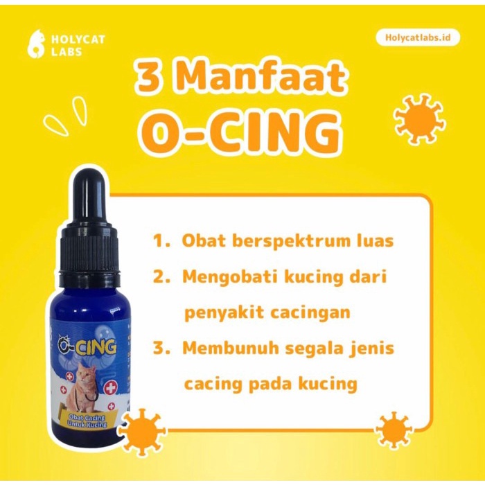 O-Cing Obat Cacing Kucing dan Anjing 20ml