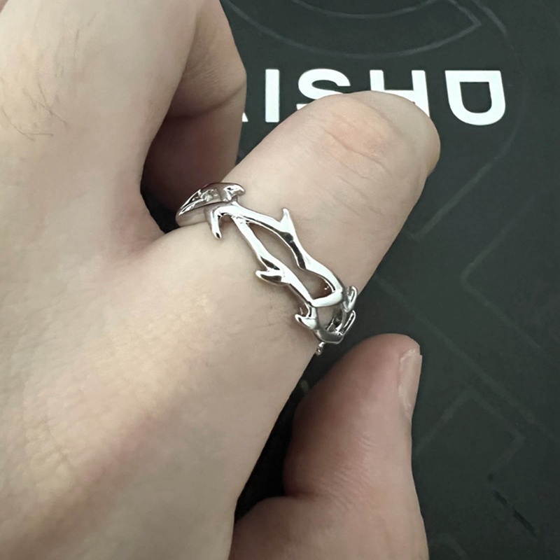 Fashion Punk Tidak Teratur Duri Pasangan Cincin Retro Hip-Hop Kepribadian Adjustable Jari Cincin Untuk Pria Wanita Pecinta Perhiasan Hadiah