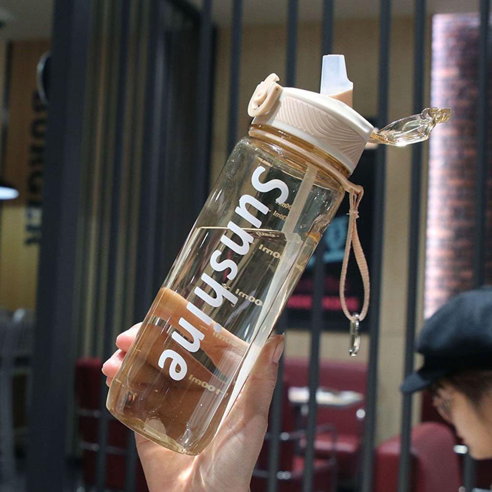 Solighter Botol Air Kapasitas Besar Portable Alat Dapur Plastik Teh Kopi Cangkir