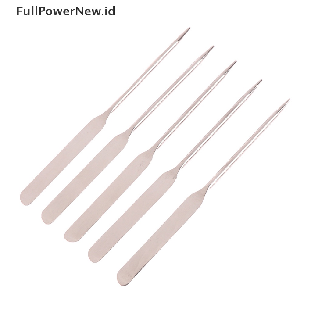 Power 1PC Stainless Steel Kepala Ganda Makeup Toner Spatula Nail Art Alat Pengaduk ID