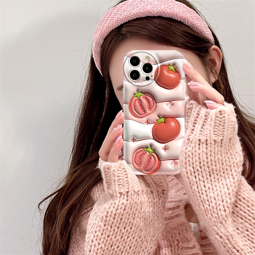 Cute Case VIVO Y02 Y16 Y22 Y35 Y21 Y21S Y21T Y33T Y33S Y17 Y15 Y12 Y11 Y20 Y20S Y12S Y12A Y91C Y1S Y95 Y93 Y50 Y30i Y15S Y15A Kartun Buah Kelinci Bantal Udara TPU Phone Cover