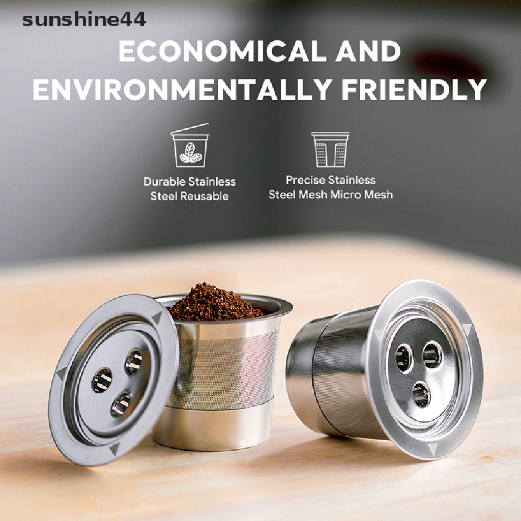 Sunshine Stainless Steel Three Hole K-Cup Coffee Capsule Shell For Ninja Coffee Machine ID