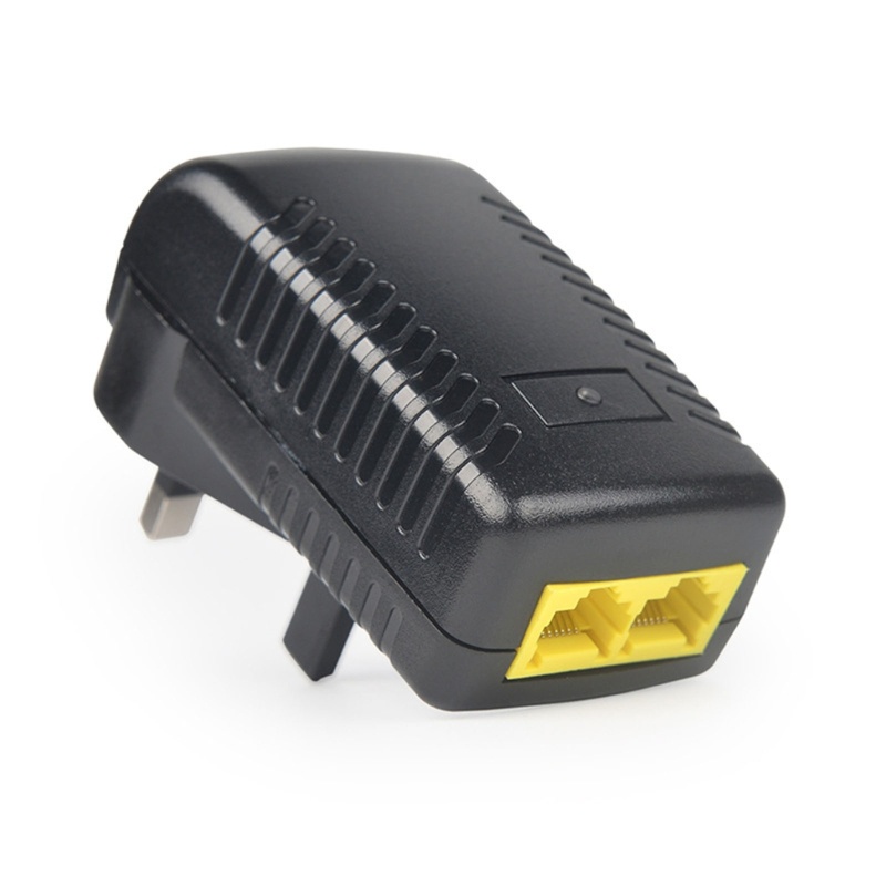 Zzz POE Injector AC100~240V Input Voltages Eterna Adapter Dengan Colokan Dinding Performa Stabil Connecto Dinding Nyaman