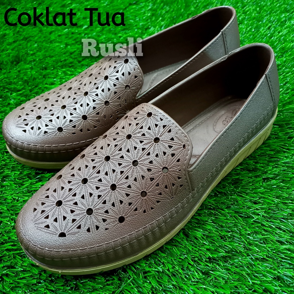 (COD) Sepatu Slip On Wanita Karet Lembut ATT SLN 495