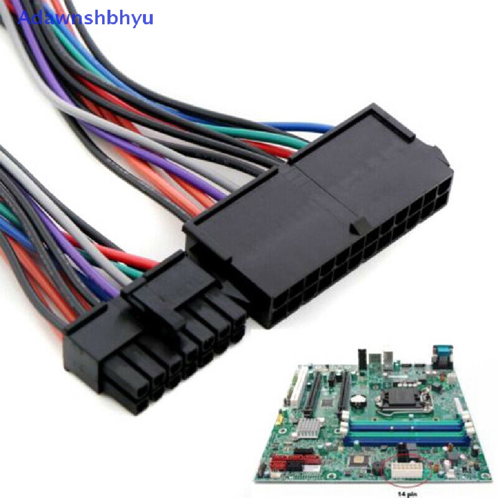 Adhyu 1pcs 24pin Ke 12pin PSU Main Power Supply ATX Adaptor Kabel Untuk Lenovo IBM ID