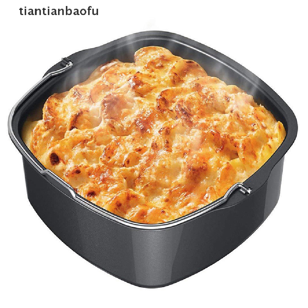 [tiantianbaofu] Non Stick Cetakan Kue Air Fryer Roasg Pizza Kue Keranjang Dapur Bakeware Alat Butik